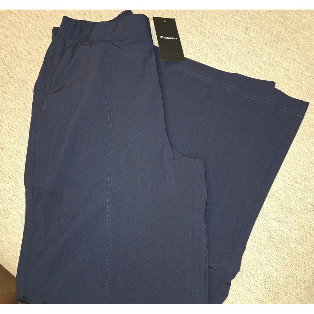 Fabletics Deep Navy Wide Leg Athletic Pants Medium Regular PT2500682-4846-35800